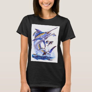 Blauer Marlin und Thunfische T-Shirt