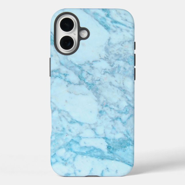 Blauer Marmor Case-Mate iPhone Hülle (Rückseite)