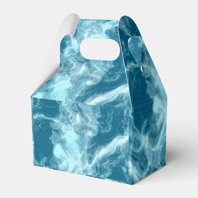 Blauer Marmor Geschenkschachtel (Vorderseite)