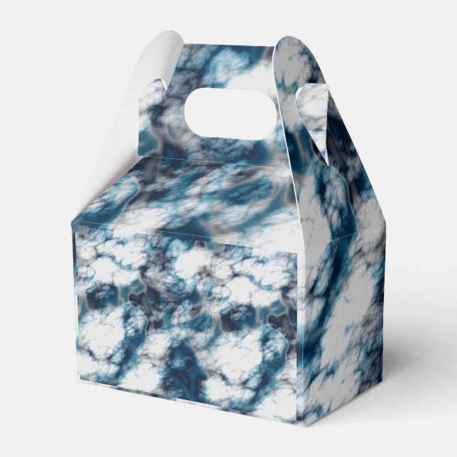 Blauer Marmor Geschenkschachtel (Vorderseite)