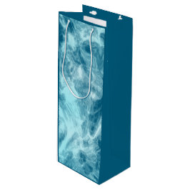 Blauer Marmor Geschenktüte Für Weinflaschen