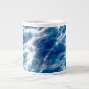 Blauer Marmor Jumbo-Tasse