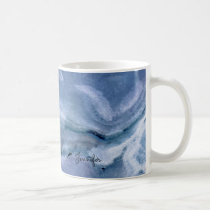Blauer Marmor Kaffeetasse