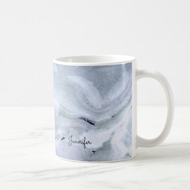 Blauer Marmor Kaffeetasse (Rechts)