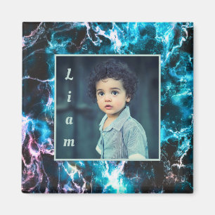 Blauer Marmor Magnet