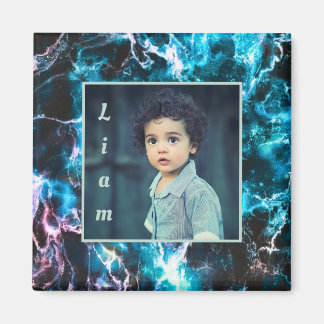 Blauer Marmor Magnet