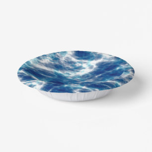 Blauer Marmor Pappteller