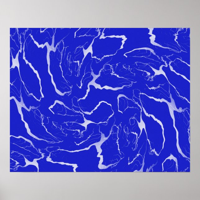 Blauer Marmor... Poster (Vorne)