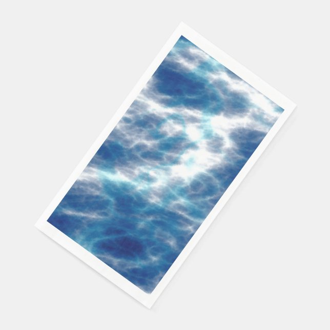 Blauer Marmor Serviette (Ecke)