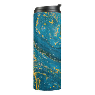 Blauer Marmor Thermosbecher
