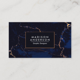 Blauer Marmor Visitenkarte