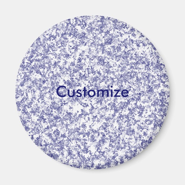 Blauer Marmor - Vorlage Magnet (Vorne)