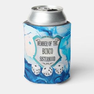 Blauer MarmorAquarell Bunco Sisterhood Dosenkühler