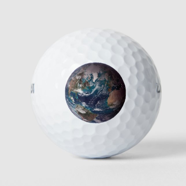Blauer Marmorboden (Western Hemisphäre) Golfball (Vorderseite)