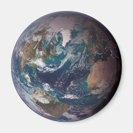 Blauer Marmorboden (Western Hemisphäre) Magnet