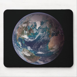 Blauer Marmorboden (Western Hemisphäre) Mousepad