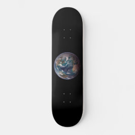 Blauer Marmorboden (Western Hemisphäre) Skateboard