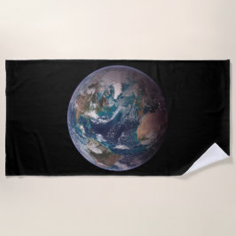 Blauer Marmorboden (Western Hemisphäre) Strandtuch