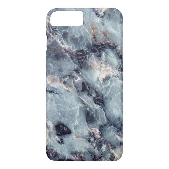 Blauer Marmorkasten Case-Mate iPhone Hülle (Rückseite)