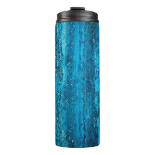 Blauer Marmorstein Thermosbecher