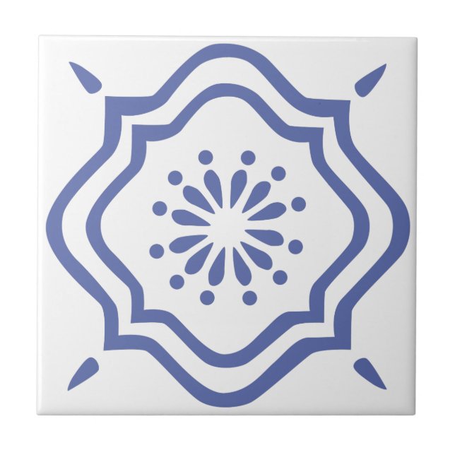 Blauer marokkanischer Kachel 6 (Vorderseite)