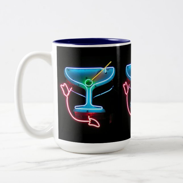 Blauer Martini Zweifarbige Tasse (Links)