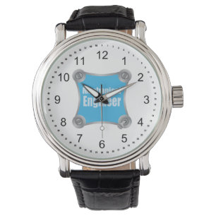 Blauer Maschinenbauingenieur Armbanduhr