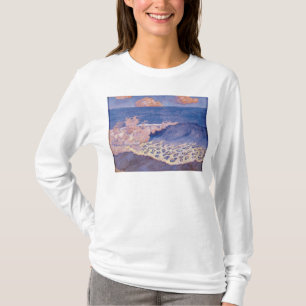 Blauer Meerblick, Wellen-Effekt, c.1893 T-Shirt