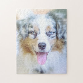 Blauer Merle Australischer Hirte Puzzle