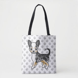 Blauer Merle Glatthaar Chihuahua Hund & Pfoten