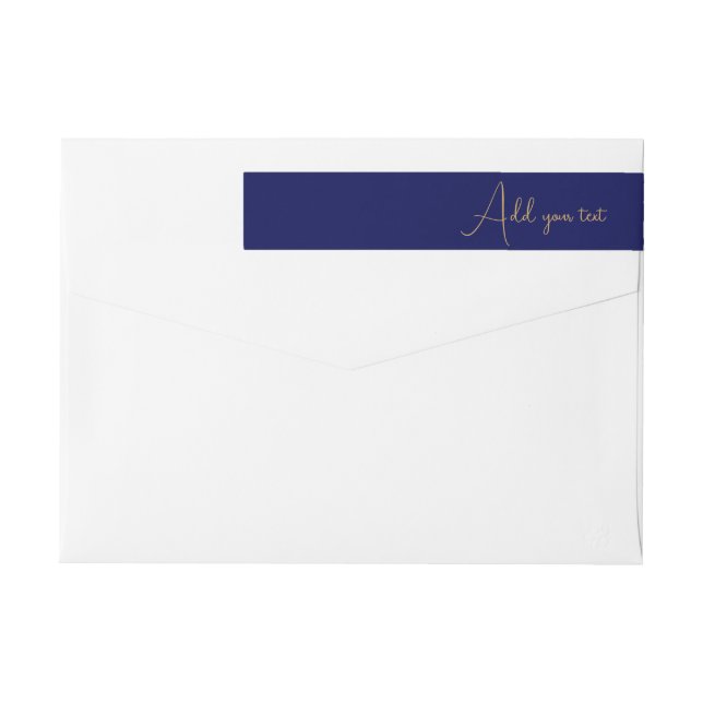 Blauer minimalistischer benutzerdefinierter Name  (Rückseite)