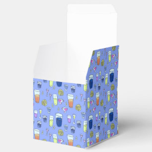 Blauer Mischgetränk-Bevorzugungs-Kasten Geschenkschachtel