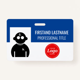 Blauer Mitarbeiter Ausweis