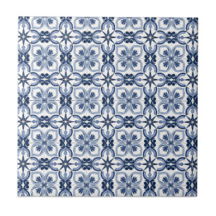 Blauer Mittelmeerraum Fliese
