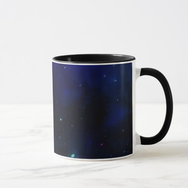Blauer Mitternachtshimmel mit Sternen Tasse (Rechts)