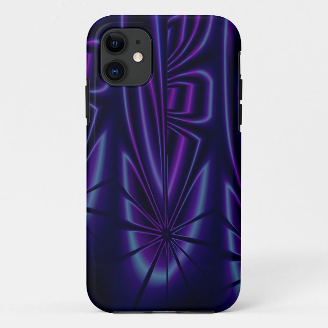 Blauer moderner abstrakter iPhone 5 Kasten Case-Mate iPhone Hülle (Rückseite)