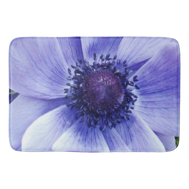 Blauer Mohn, Bathmat Badematte (Vorderseite)