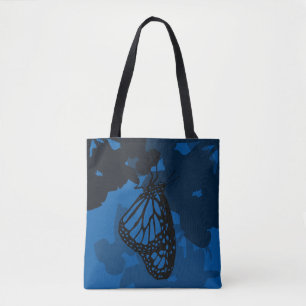 Blauer Monarch-Schmetterling-Tasche