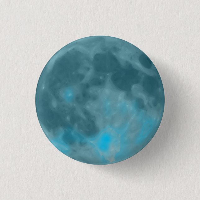 Blauer Mond Button (Vorderseite)