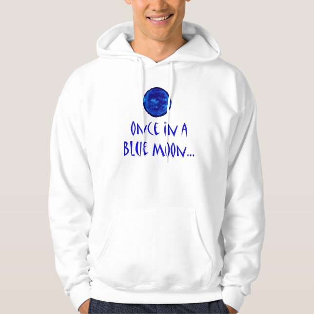 Blauer Mond Hoodie (Vorderseite)