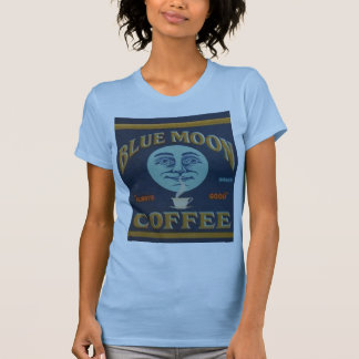 Blauer Mond-Kaffee T-Shirt