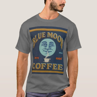 Blauer Mond-Kaffee T-Shirt