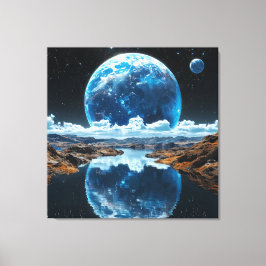 Blauer Mond Leinwanddruck