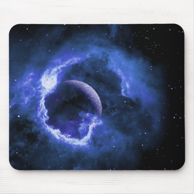 Blauer Mond Mousepad (Vorne)