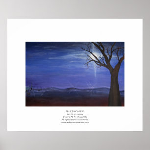 Blauer Mond Poster