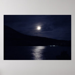 Blauer Mond Poster