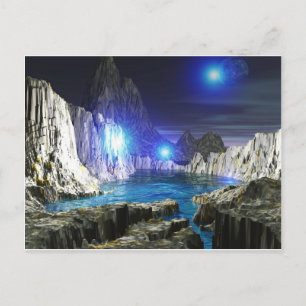 Blauer Mond Postkarte