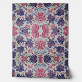 Blauer Mond Rose Bläschenschalen und -kleber Tapete