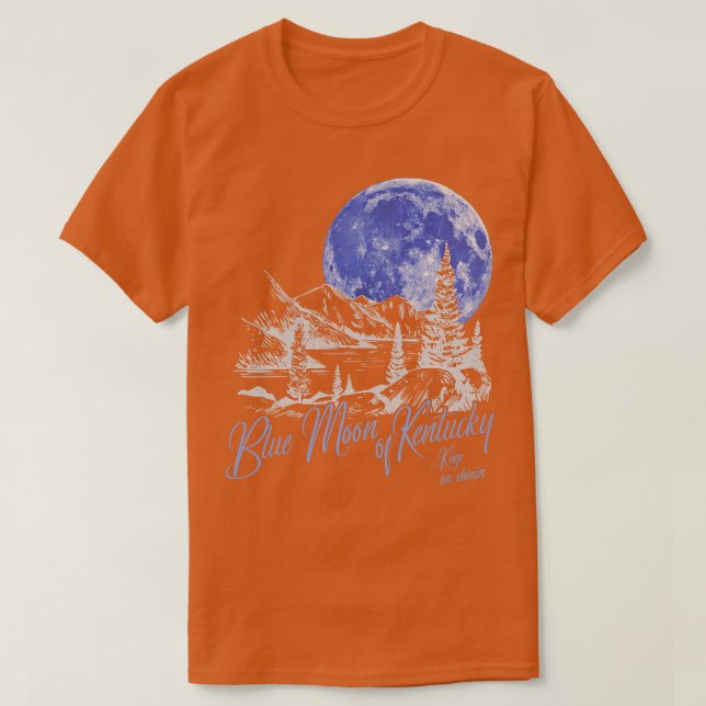 Blauer Mond von Kentucky T-Shirt (Design vorne)