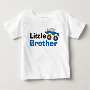 Blauer Monster-LKW-kleiner Bruder Baby T-shirt